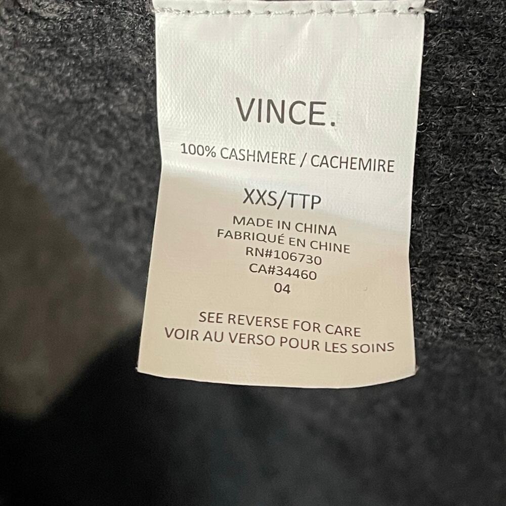 Vince Open Front Long Sleeve Color Block Cashmere… - image 5